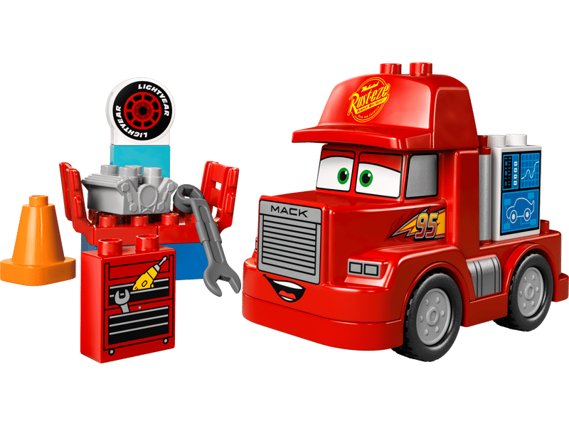 LEGO 10417 DUPLO Disney Pixar Cars Mack at the Race | Toddler Truck Building Toy Set