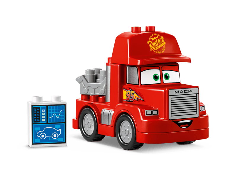 LEGO 10417 DUPLO Disney Pixar Cars Mack at the Race | Toddler Truck Building Toy Set