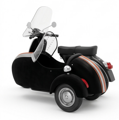 Tiny City 1:35 Scooter with Sidecar SF Express  Scale Die-Cast Model Vehicle |  Collectible Display Model