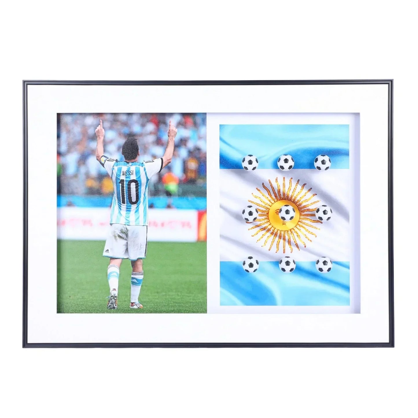 Lionel Messi 80x60 Premium Decorative Wall Frame – A Tribute to Football Royalty - Jaiman Toys