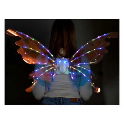 Enchanting LED Glowing Fairytale Wings – Perfect for Butterfly, Elf, and Fairy Costumes for Girls Aged 3+ - Jaiman Toys