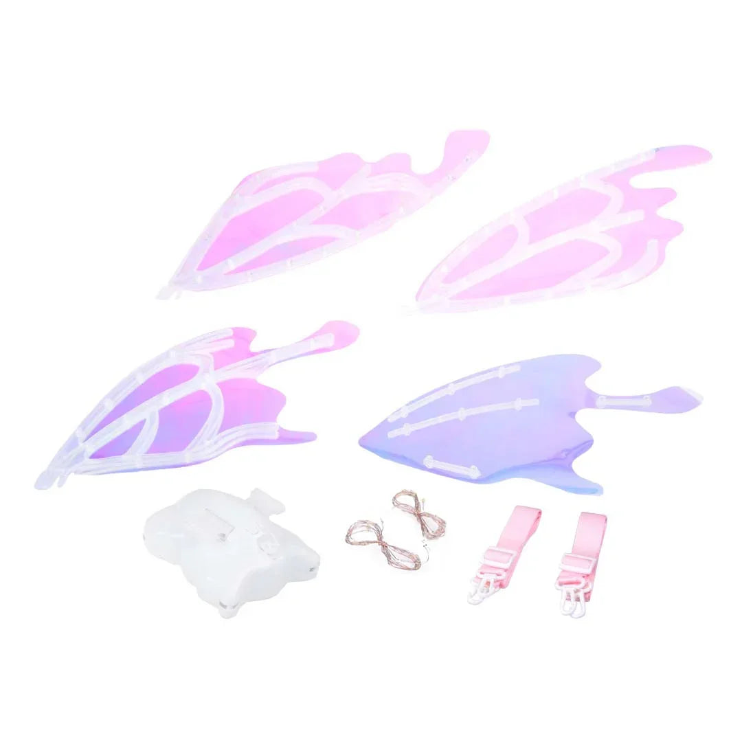 Enchanting LED Glowing Fairytale Wings – Perfect for Butterfly, Elf, and Fairy Costumes for Girls Aged 3+ - Jaiman Toys