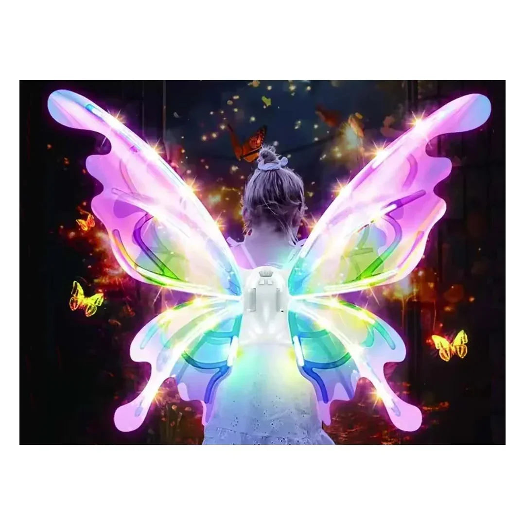 Enchanting LED Glowing Fairytale Wings – Perfect for Butterfly, Elf, and Fairy Costumes for Girls Aged 3+ - Jaiman Toys