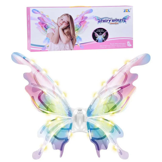 Enchanting LED Glowing Fairytale Wings – Perfect for Butterfly, Elf, and Fairy Costumes for Girls Aged 3+ - Jaiman Toys
