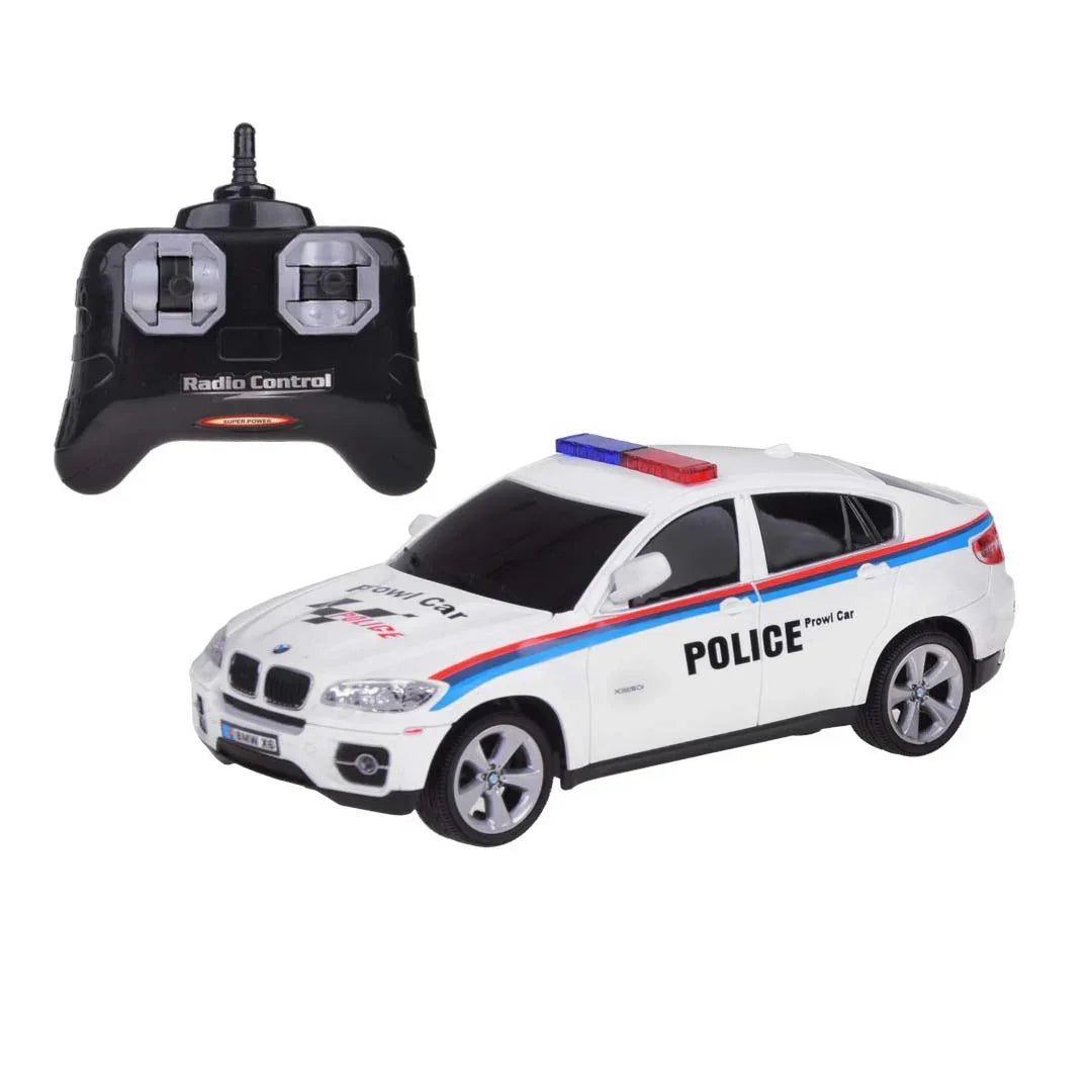 Guokai 1:24 Scale BMW X6 Sports Police Car with 2.4GHz Remote Control – High-Speed RC Patrol Vehicle with Realistic Lights & Sounds - Jaiman Toys