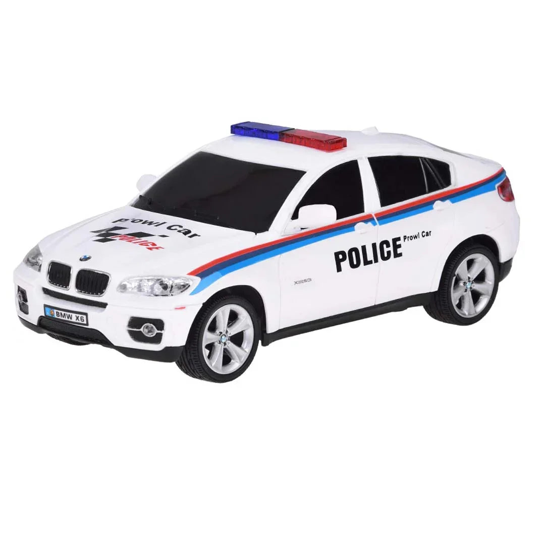 Guokai 1:24 Scale BMW X6 Sports Police Car with 2.4GHz Remote Control – High-Speed RC Patrol Vehicle with Realistic Lights & Sounds - Jaiman Toys