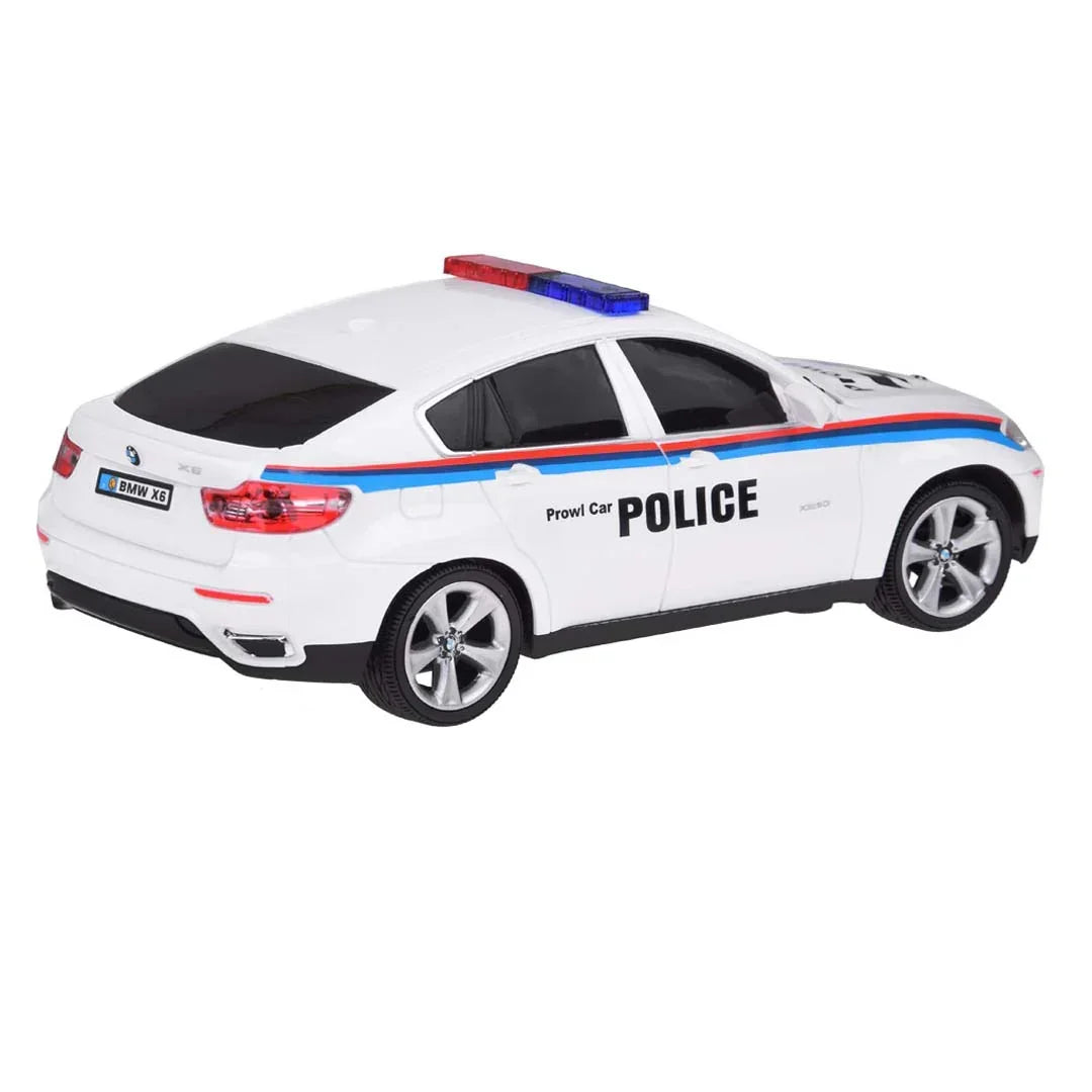 Guokai 1:24 Scale BMW X6 Sports Police Car with 2.4GHz Remote Control – High-Speed RC Patrol Vehicle with Realistic Lights & Sounds - Jaiman Toys