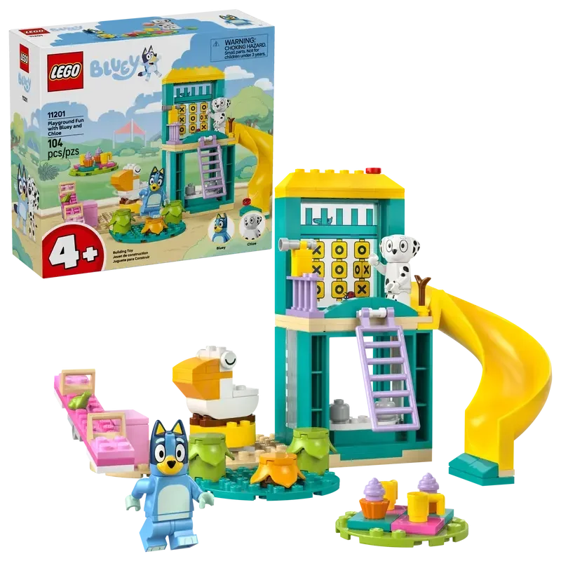 LEGO 11201 Bluey Playground Fun with Bluey and Chloe Sensory Building Blocks - Preschool Pretend Play & Learning Toys for Kids - 4 Year Old Girl & Boy Birthday Gifts - Jaiman Toys