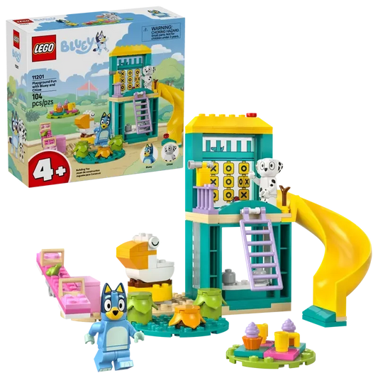 LEGO 11201 Bluey Playground Fun with Bluey and Chloe Sensory Building Blocks - Preschool Pretend Play & Learning Toys for Kids - 4 Year Old Girl & Boy Birthday Gifts - Jaiman Toys