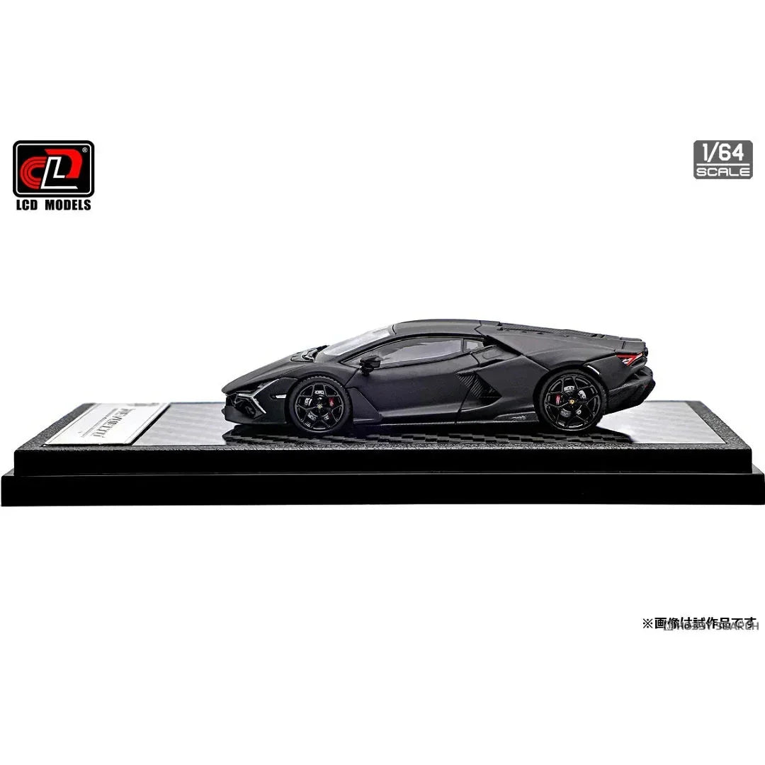LCD Models 1:64 Lamborghini Revuelto Coupe Diecast Model – Matte Black | LCD64042-BL