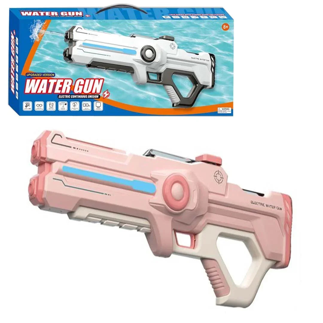 Electric Water Gun: Electric Burst Water Gun – Fully Automatic High-End Version with Lighting, Powerful High-Pressure Spray Toy for Boys and Girls (Ages 3+)! - Jaiman Toys