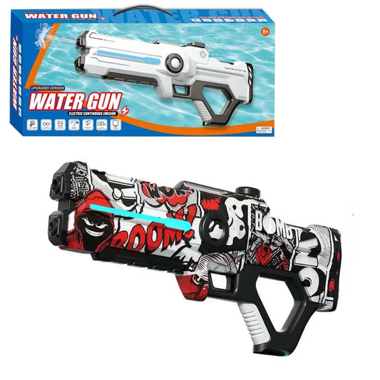 Electric Water Gun: Electric Burst Gun Fully Automatic Upgraded Version With Auto Suction Powerful High Pressure Spray Toys for Boiys & Girls Ages 3+ - Jaiman Toys