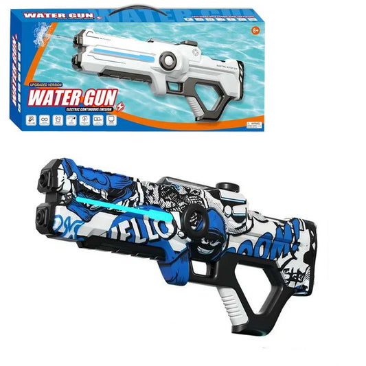 Electric Water Gun: Electric Burst Water Gun – Fully Automatic High-End Version with Lighting, Powerful High-Pressure Spray Toy for Boys and Girls (Ages 3+)! - Jaiman Toys