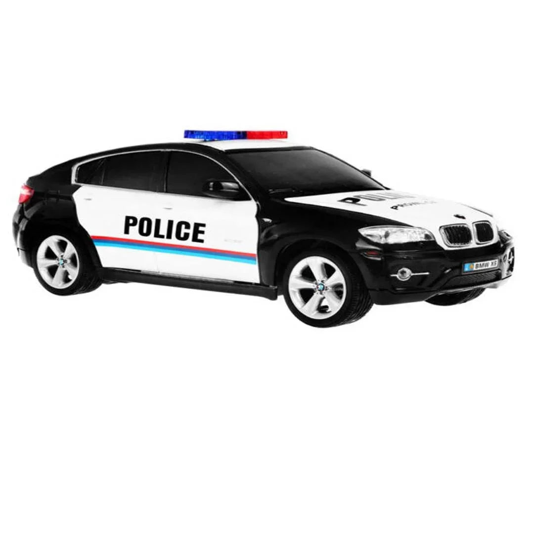Guokai 1:24 Scale BMW X6 Sports Police Car with 2.4GHz Remote Control – High-Speed RC Patrol Vehicle with Realistic Lights & Sounds - Jaiman Toys
