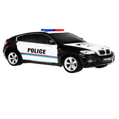 Guokai 1:24 Scale BMW X6 Sports Police Car with 2.4GHz Remote Control – High-Speed RC Patrol Vehicle with Realistic Lights & Sounds - Jaiman Toys