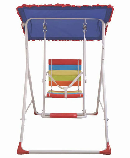 Breatoi Swing Solo : Kids Outdoor Swing with Canopy | Safe & Sturdy Garden Swing for Children Indoor Outdoor-Capacity 50KG