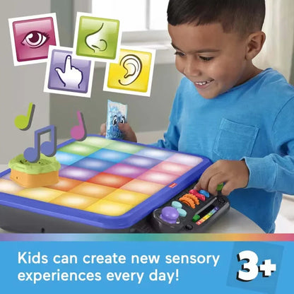 Fisher-Price Sensory Bright Light Station, Electronic Learning Activity Table For Preschool Sensory Play - Jaiman Toys