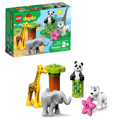 LEGO 10904 Duplo Baby Animals – Educational Building Blocks Set for Toddlers, Animal Learning Toy for Kids 2+ Years