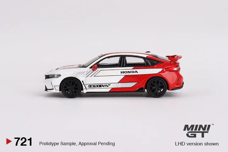 Mini GT Honda Civic Type R 2 (2023) Pace Car - White Edition - Jaiman Toys