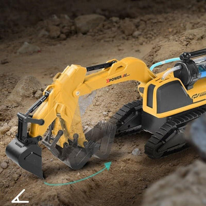 Gesture Sensing Excavator Le Neng Simulation Hydraulic Drive Remote Control Engineering Children car Model Toys - Jaiman Toys