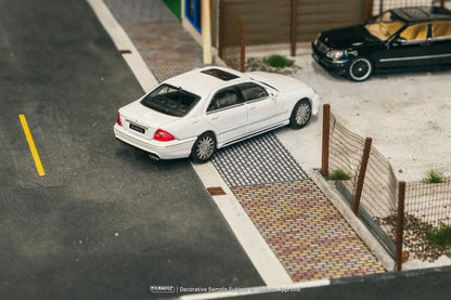 Tarmac Works Global64 1:64 Mercedes-Benz S-Class Wald Alabaster White | Lamley Special Edition Diecast Model