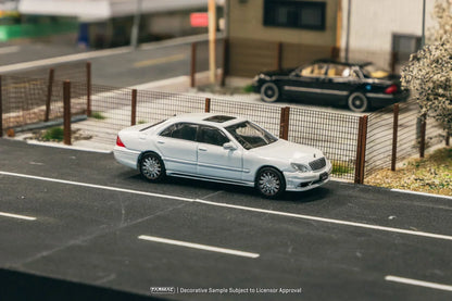 Tarmac Works Global64 1:64 Mercedes-Benz S-Class Wald Alabaster White | Lamley Special Edition Diecast Model