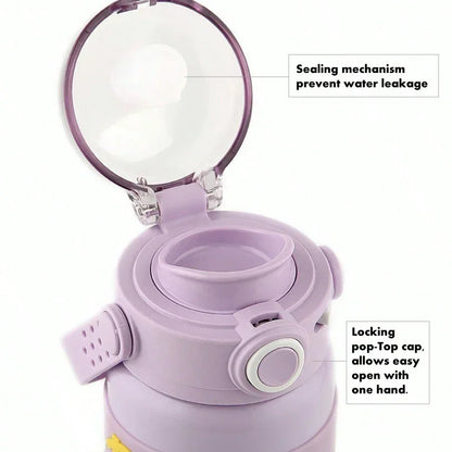 Shotay Steel Water Bottle Kids | 500 ML (Purple) - Jaiman Toys