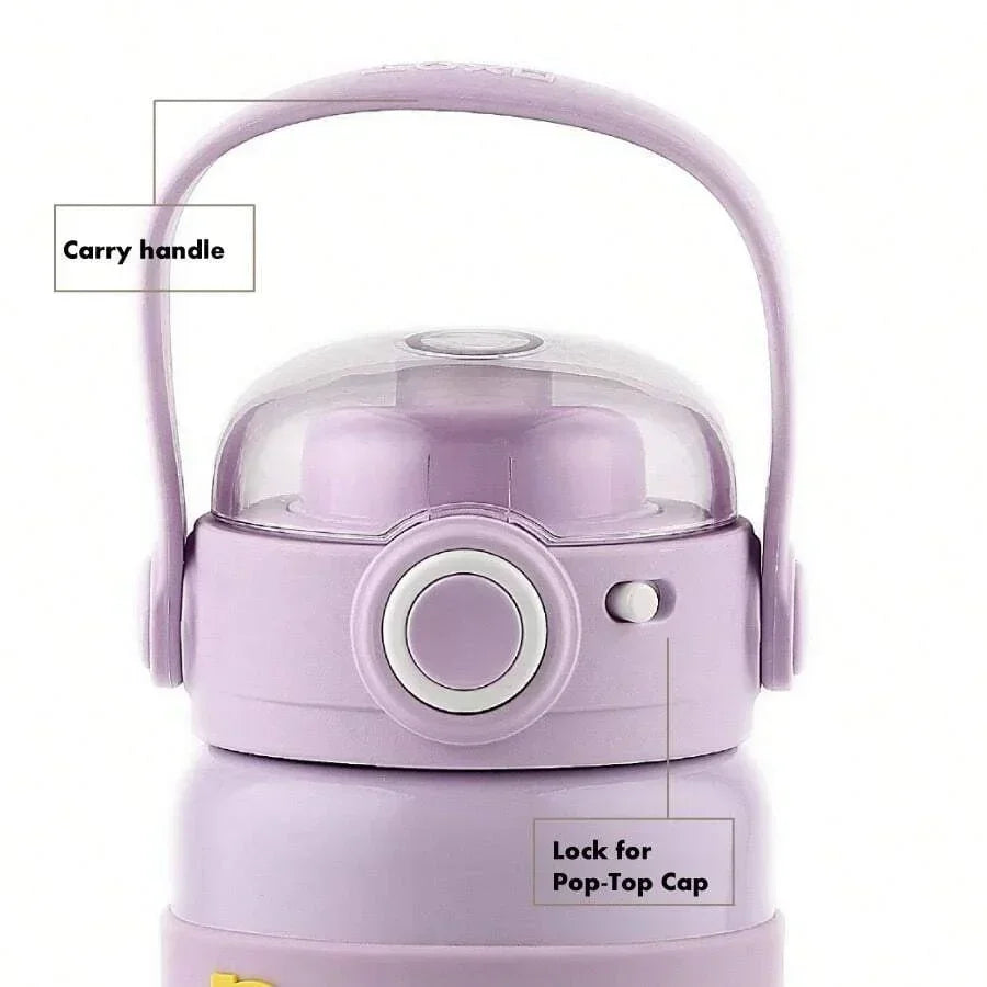 Shotay Steel Water Bottle Kids | 500 ML (Purple) - Jaiman Toys