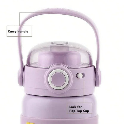 Shotay Steel Water Bottle Kids | 500 ML (Purple) - Jaiman Toys