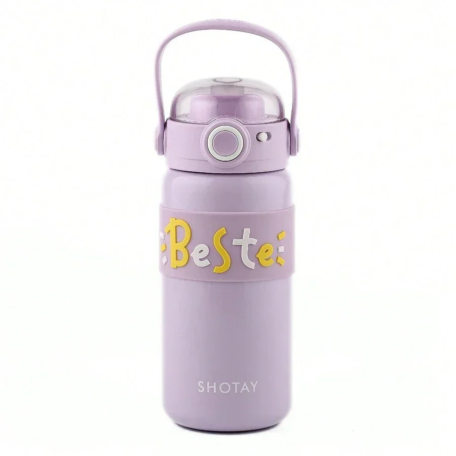 Shotay Steel Water Bottle Kids | 500 ML (Purple) - Jaiman Toys