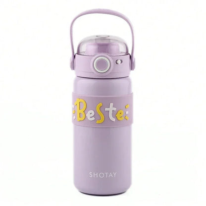 Shotay Steel Water Bottle Kids | 500 ML (Purple) - Jaiman Toys