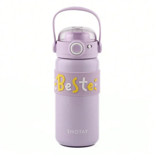Shotay Steel Water Bottle Kids | 500 ML (Purple) - Jaiman Toys