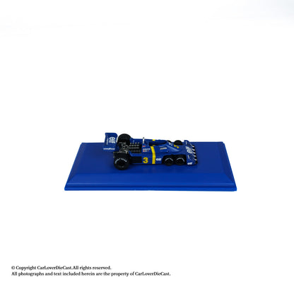 Kyosho 1:64 Tyrrell P34 No.3 1976 Die-Cast Formula Racing Car with Mini Book