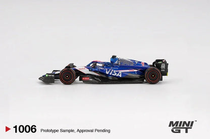 Mini GT 1:64 RB VCARB 01 #3 Daniel Ricciardo – 2024 Bahrain GP F1 Diecast Model