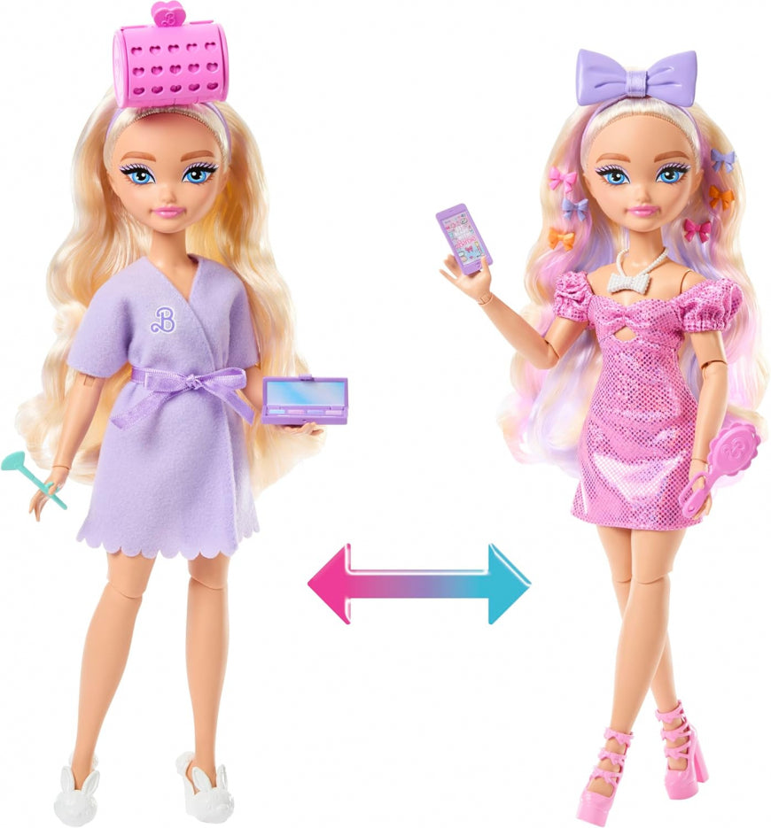 Barbie Dream Besties Malibu Doll Styling Playset | Blonde Fashion Doll with Beauty Accessories & Outfit Change | Mattel Toy for Kids 4+