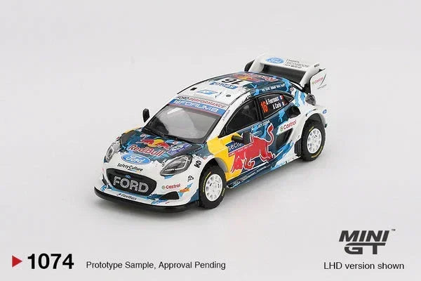 Mini GT 1:64 (Blister) Ford Puma Rally1 #16 M-Sport Ford WRT 2024 Rally Finland 3rd Place – White MGT01074-BL