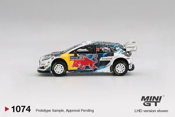 Mini GT 1:64 (Blister) Ford Puma Rally1 #16 M-Sport Ford WRT 2024 Rally Finland 3rd Place – White MGT01074-BL