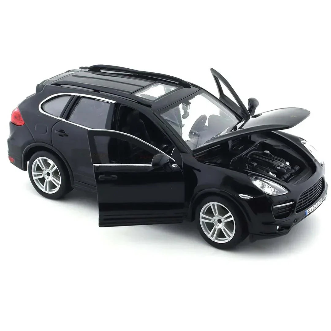 Porsche Cayenne Turbo Black 1:24 Scale Diecast Model Car by Bburago – Official Licensed SUV Collectible - Jaiman Toys