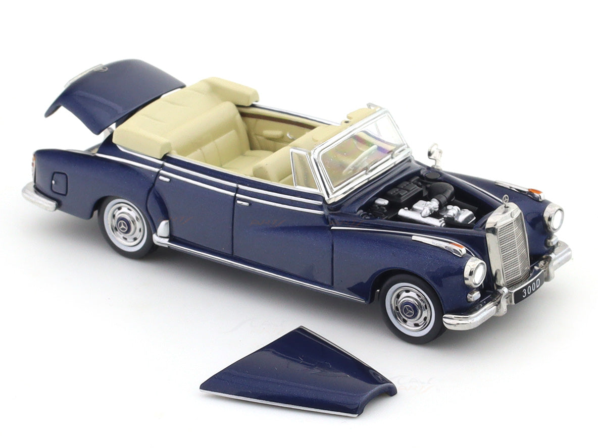 GFCC 1:64 1959 Mercedes-Benz 300D Convertible Diecast Car Model | Premium Classic Convertible Collectible Available in 6 Variants