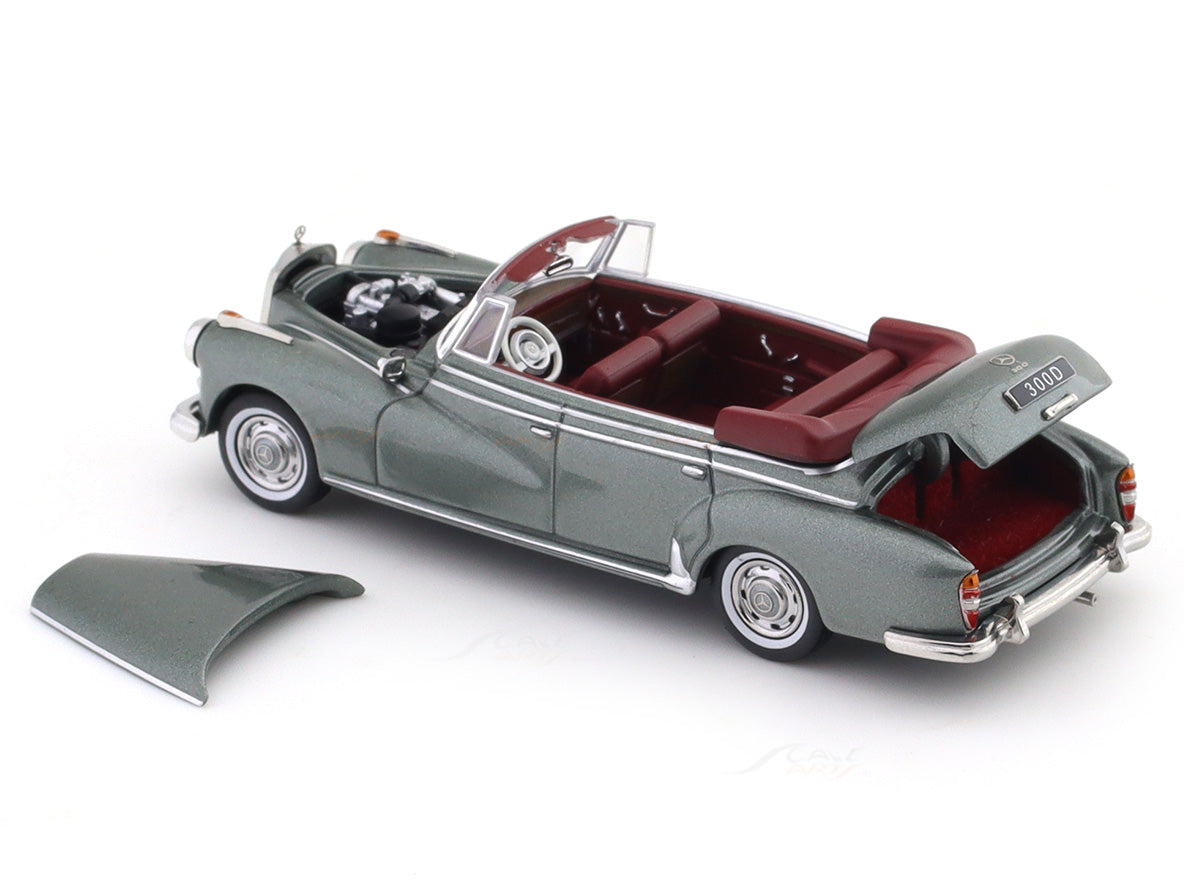 GFCC 1:64 1959 Mercedes-Benz 300D Convertible Diecast Car Model | Premium Classic Convertible Collectible Available in 6 Variants