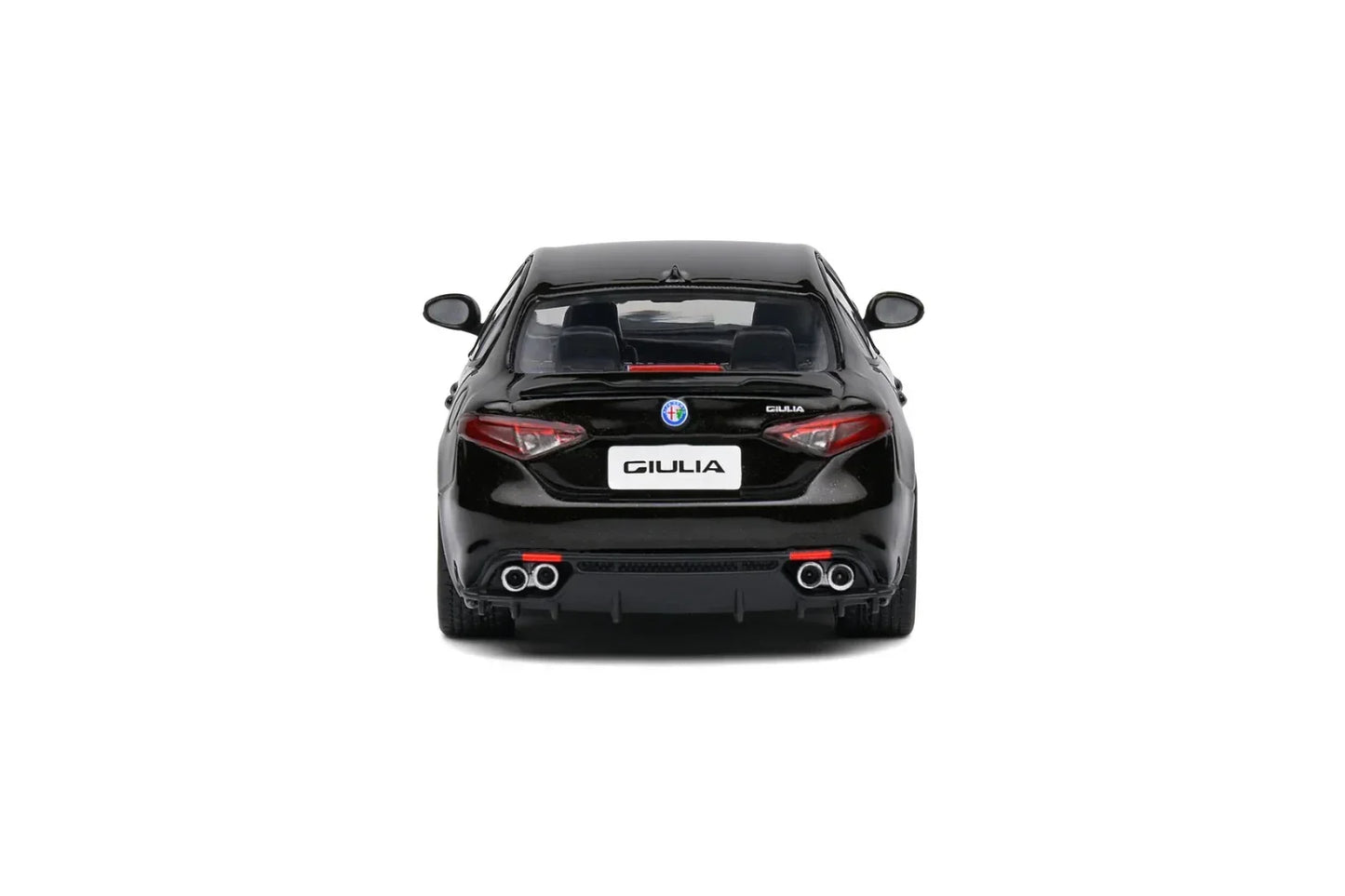 Solido : ALFA ROMEO GIULIA QUADRIFOGLIO BLACK (Scale 1:43) - Jaiman Toys