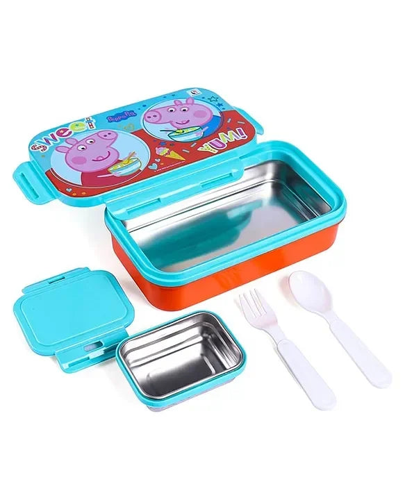 Striders Peppa Pig Sweet Yum Printed Lunch Box - 470Ml - Jaiman Toys