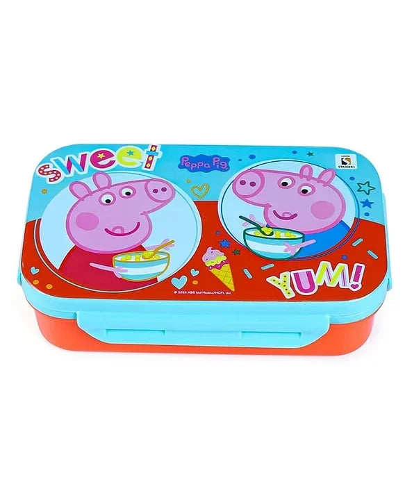 Striders Peppa Pig Sweet Yum Printed Lunch Box - 470Ml - Jaiman Toys
