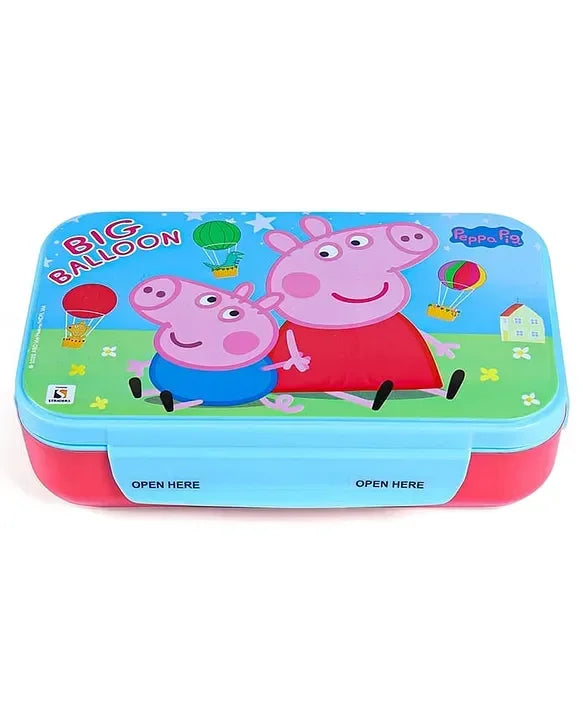 Striders Peppa Pig Printed Lunch Box - 700Ml - Jaiman Toys