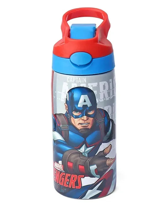 Striders Avengers Printed Stainless Steel Sipper Bottle - 500Ml - Jaiman Toys