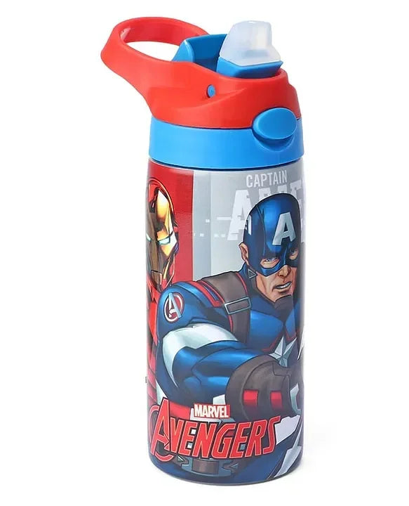 Striders Avengers Printed Stainless Steel Sipper Bottle - 500Ml - Jaiman Toys