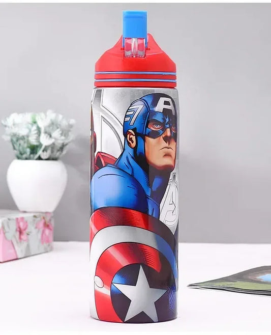 Striders Avengers Printed Stainless Steel Sipper Bottle - 700Ml - Jaiman Toys