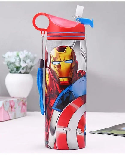 Striders Avengers Printed Stainless Steel Sipper Bottle - 700Ml - Jaiman Toys