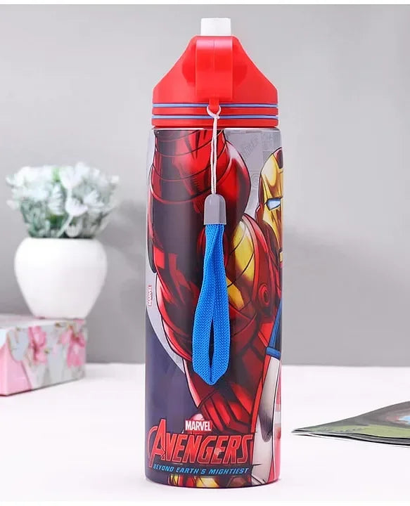 Striders Avengers Printed Stainless Steel Sipper Bottle - 700Ml - Jaiman Toys