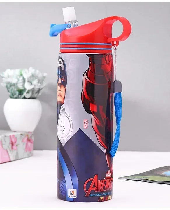 Striders Avengers Printed Stainless Steel Sipper Bottle - 700Ml - Jaiman Toys